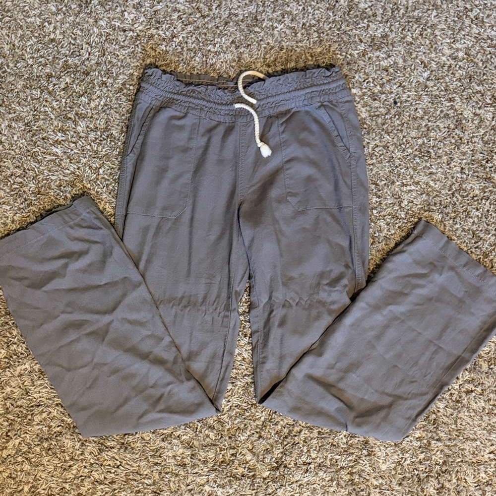 Women's Gray Drawstring Jogger Pants